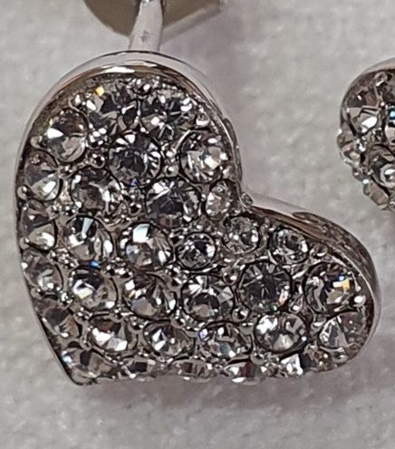 Pendientes ORO BLANCO CORAZÓN.REGALO NAVIDAD.