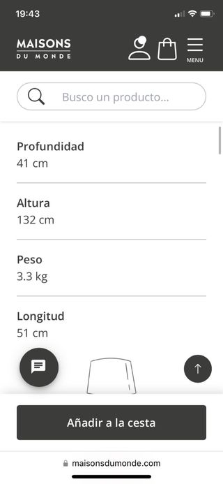 Lámpara pie Maisons du Monde