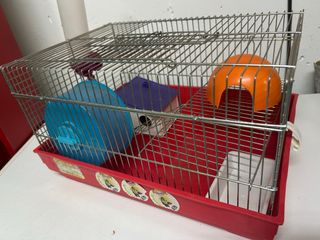 Jaula hamster roja