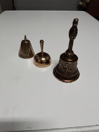 3 campane antiche in bronzo