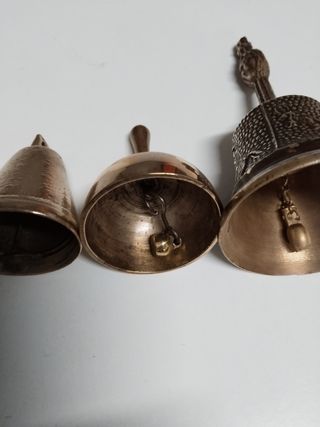 3 campane antiche in bronzo