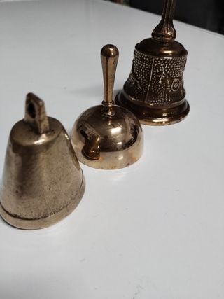 3 campane antiche in bronzo