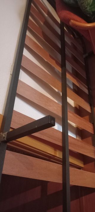 Somier 90 cm - Metal y madera