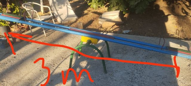 Columpio infantil metálico