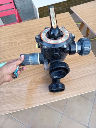 Válvula selectora piscina - negra