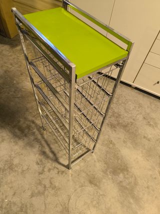 Verdulero metálico verde - Cocina