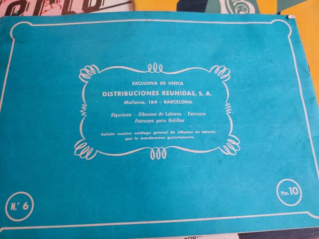 7 antiguas revistas letras bordado