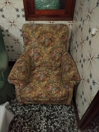 Butaca floral vintage
