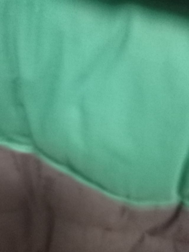 Abrigo plumas vintage bicolor XL.
