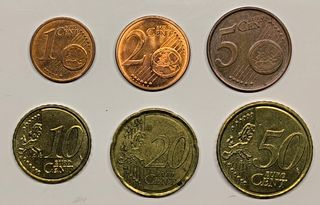 Monedas Euro: 5 monedas