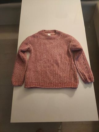 Jersey niña rosa L (134/140)