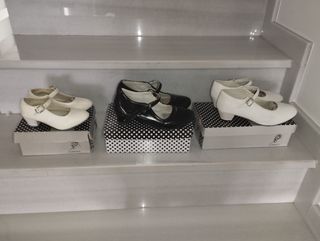 Zapatos niña - blancos y negros