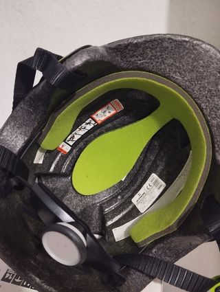 Casco bici niño B'Twin verde