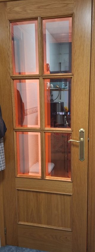 Puerta madera maciza 6 paneles