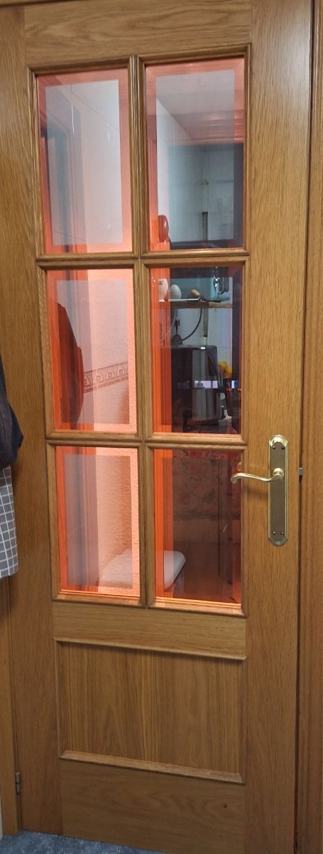 Puerta madera maciza 6 paneles