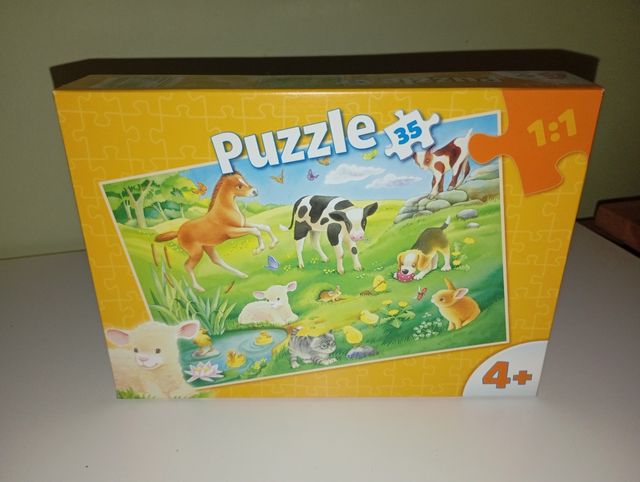 Puzzle con animali da fattoria da 35 pezzi