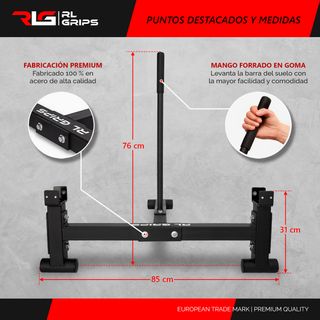 Elevador Barra Peso Muerto RL GRIPS