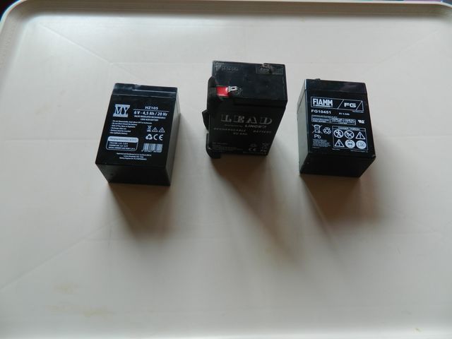 3 Batterie 6V: FIAMM, Lince, Matsyama