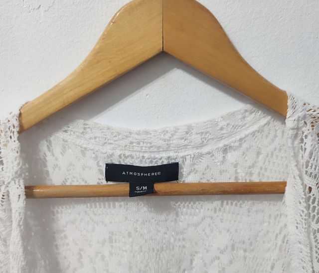 Cárdigan blanco Atmosphere mujer Talla S-M