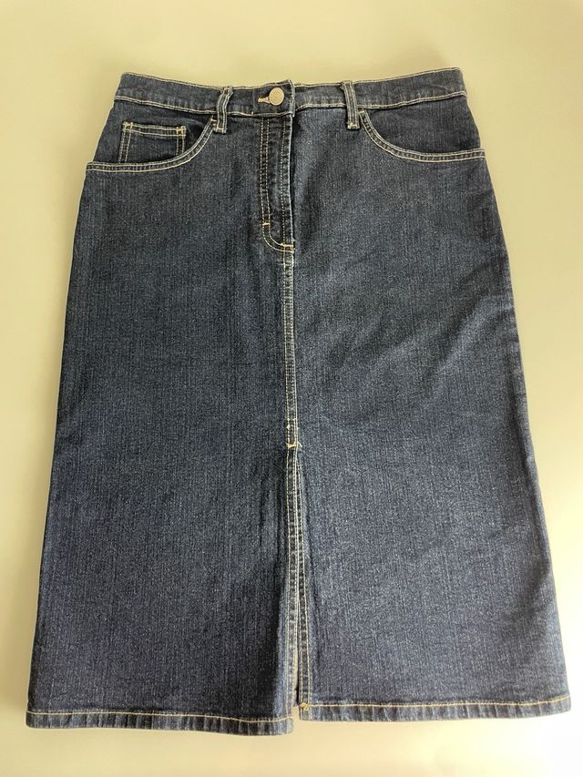 Gonna jeans blu taglia 44