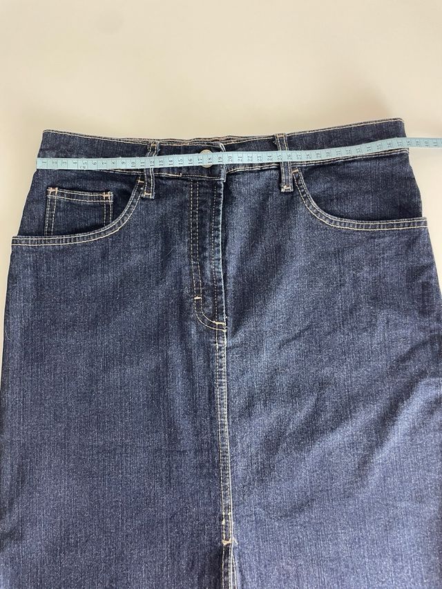 Gonna jeans blu taglia 44