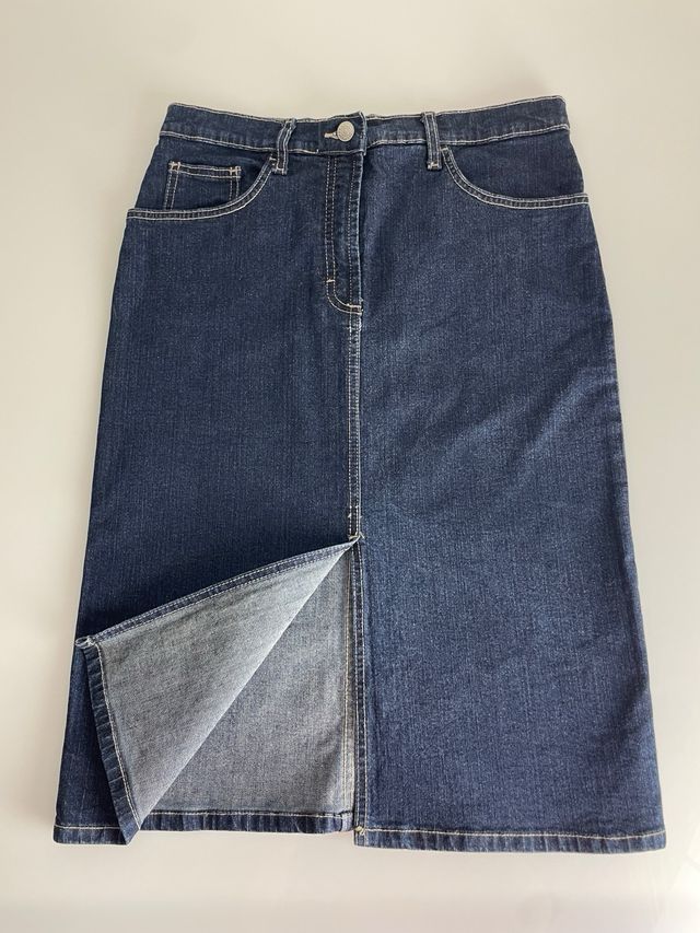 Gonna jeans blu taglia 44