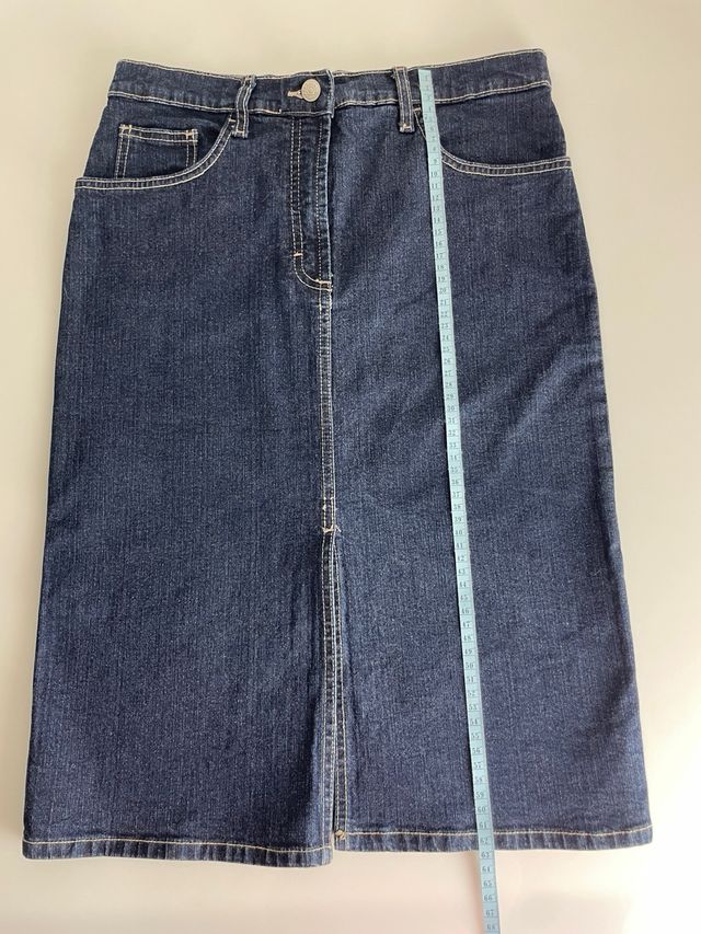 Gonna jeans blu taglia 44