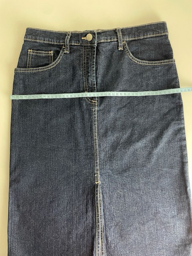 Gonna jeans blu taglia 44