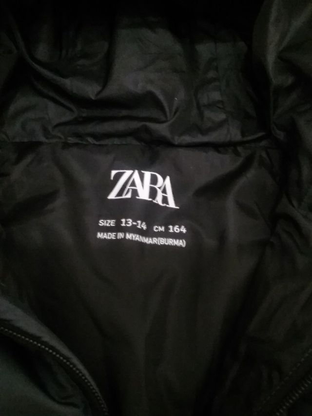 Anorak Zara niño 13-14 años