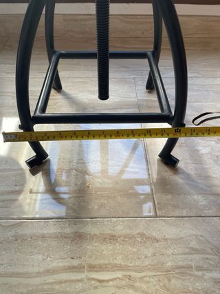 2 Taburetes industriales sheesham-metal