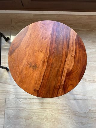 2 Taburetes industriales sheesham-metal