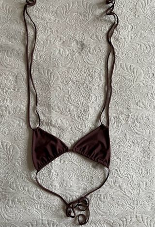 Bikini infivé marrón Talla: superior M inferior: S