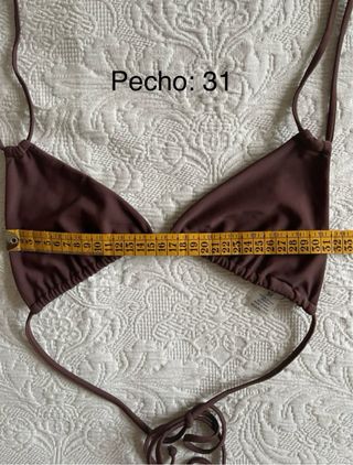 Bikini infivé marrón Talla: superior M inferior: S