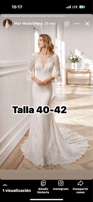 Vestido novia San Patrick talla 40