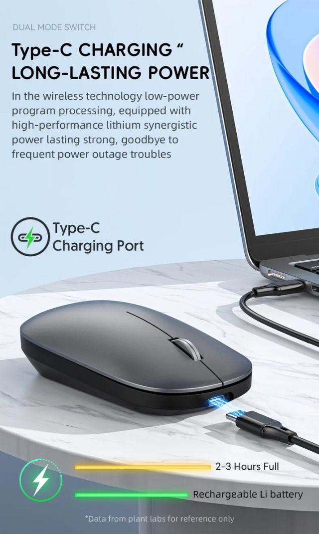 Ratón inalámbrico gris Gsherh Nuevo a estrenar 