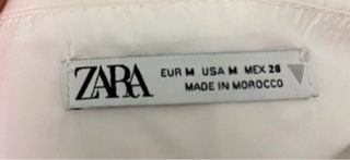 Vestido blanco Zara - Talla M