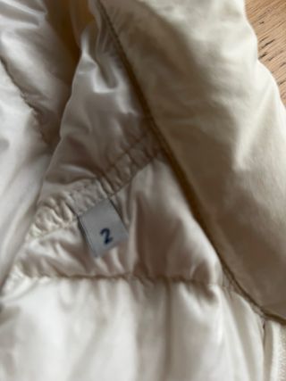 Chaleco Moncler blanco talla 2 (48)
