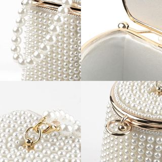 Bolso fiesta blanco perla