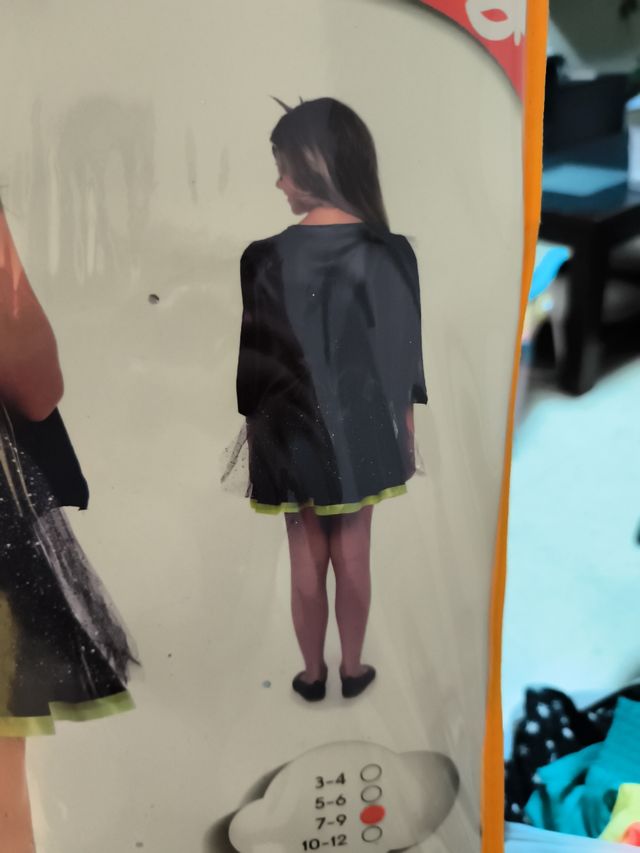 Disfraz niña Batman: Talla 7/9