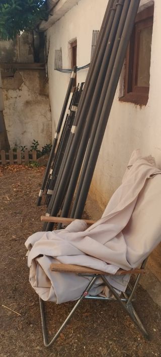 Cenador beige 3x3 - toldo poliéster