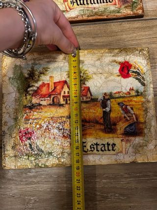 Quadretti decoupage 4 stagioni