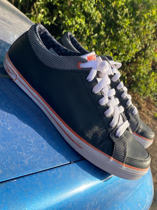 Zapatillas Nike swoosh negro-azul Marino talla 44