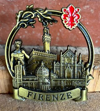 Imán metal Firenze - Souvenir Italia