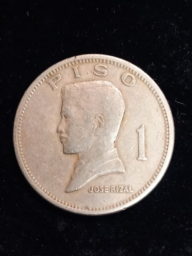 Moneda 1 Peso Filipinas 1972 Rizal