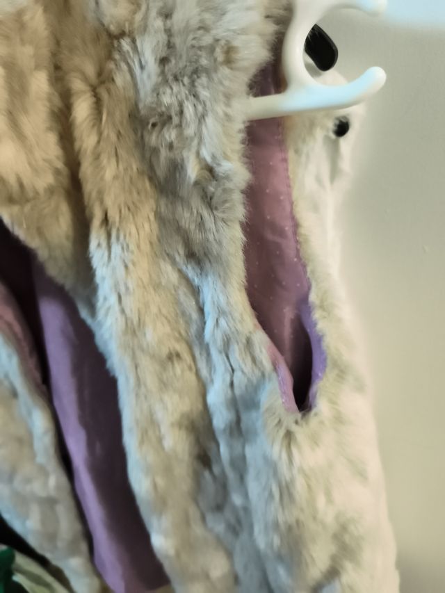 Chaleco pelo sintético niña