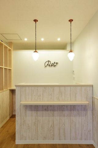 Banco Ricezione in Legno Bianco