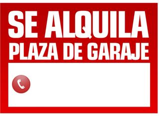 Plaza garaje alquiler