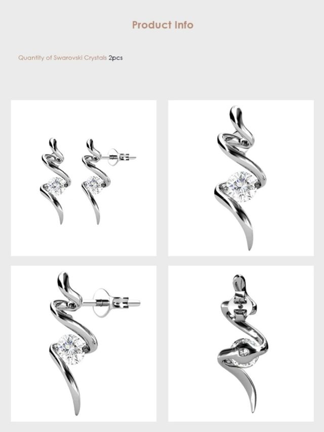 Colgante ORO BLANCO Y SWAROVSKI.  REGALO NAVIDAD.