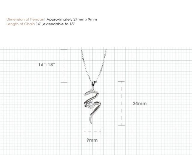 Colgante ORO BLANCO Y SWAROVSKI.  REGALO NAVIDAD.