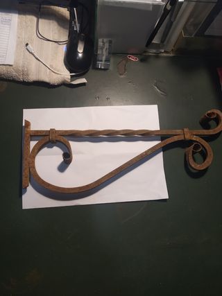 Mensola ferro battuto vintage